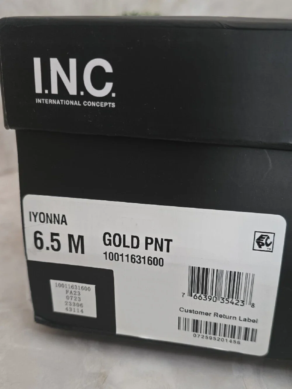 INC International Concepts Iyonna Gold Metallic Over-The-Knee Slouch Boots 6.5